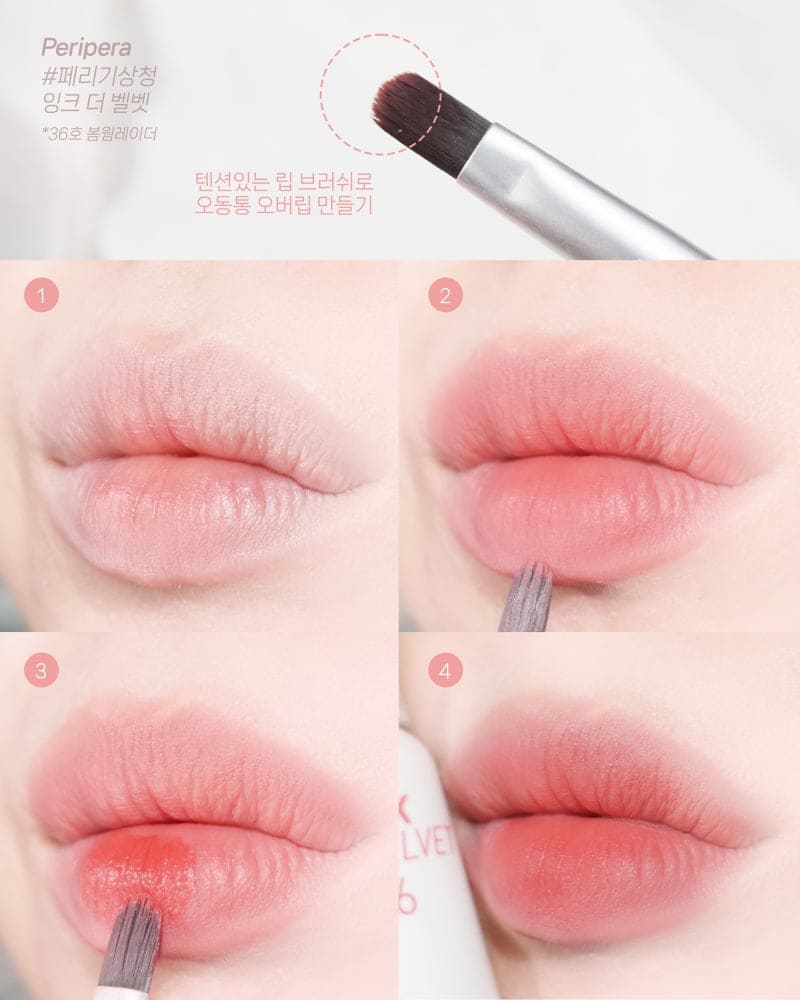 PeriPera ink the velvet Kiyo Paris comment appliquer un rouge à lèvre